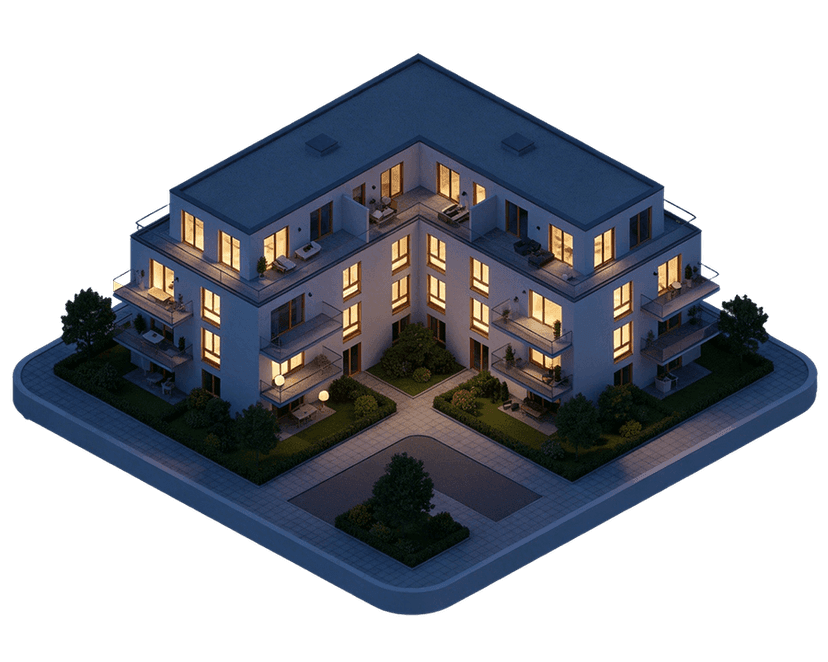 CIRO Mehrfamilienhaus-Illustration